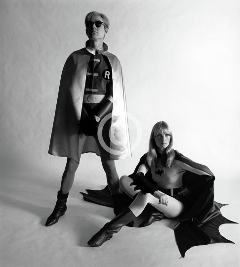 Andy Warhol And Nico As Batman And Robin