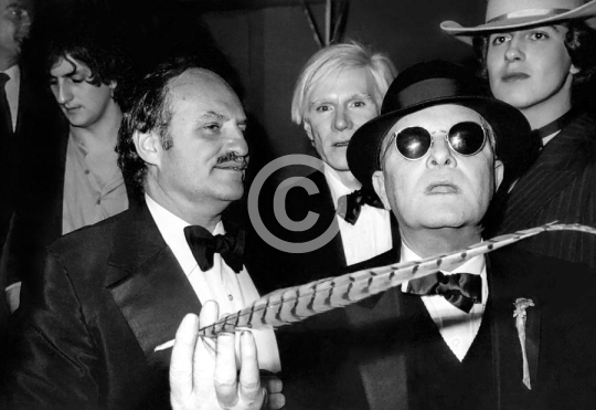 Andy Warhol And Truman Capote At Studio 54