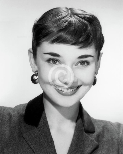 Audrey Hepburn Big Smile In The Studio