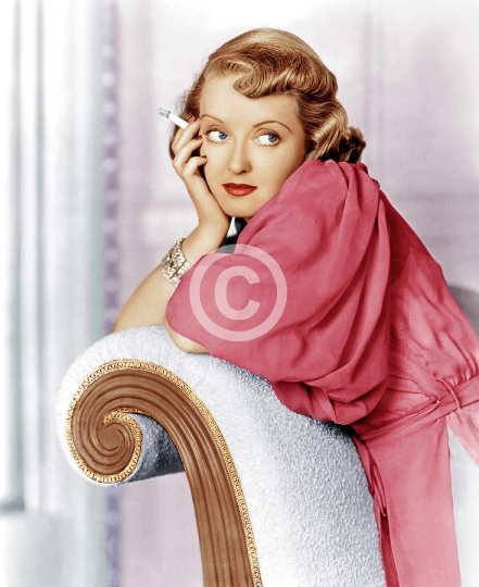 Bette Davis Smoking In Stunning Color