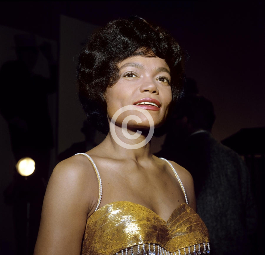 Eartha Kitt Candid And Smiling
