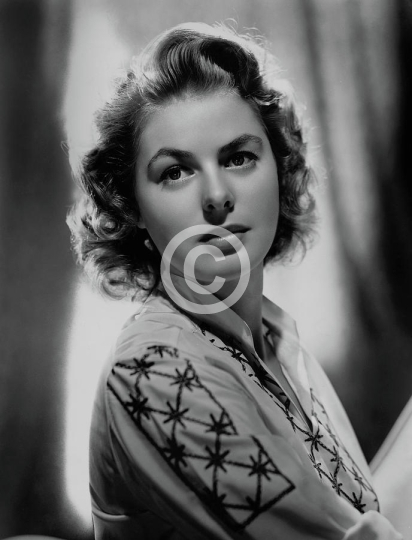 Ingrid Bergman Stunning Glamour Portrait