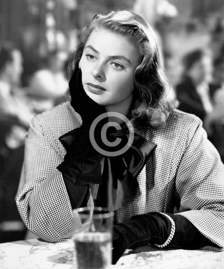 Ingrid Bergman Thoughtful In Notorious