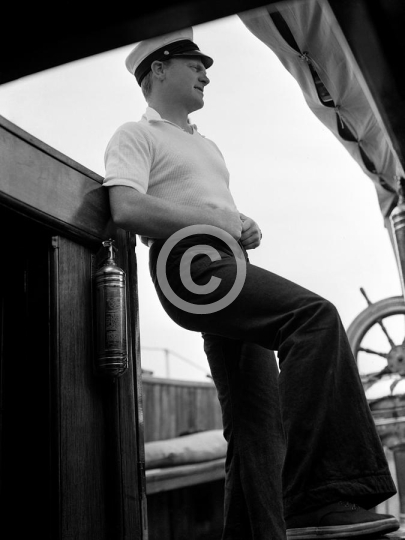 James Cagney On A Boat