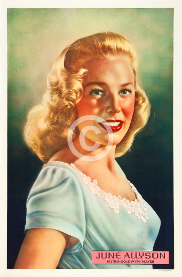 June Allyson Personality Poster