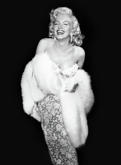 Marilyn Monroe Smiling In Fur
