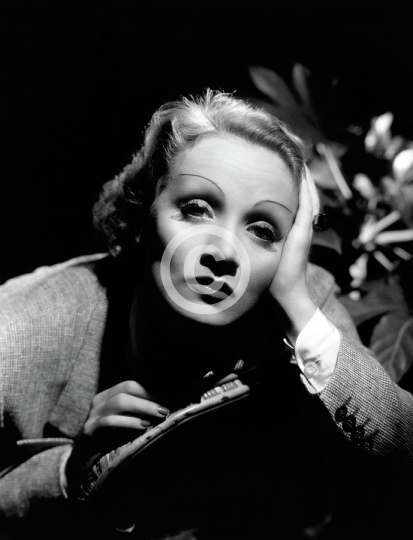 Marlene Dietrich Dramatic Portrait In The Studio