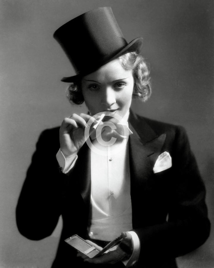 Marlene Dietrich In Suit For Morocco