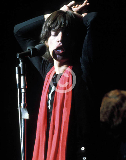 Mick Jagger Of The Rolling Stones Performing On Stage