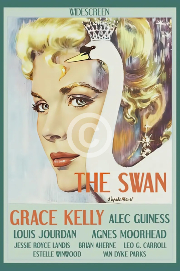 Print of The Swan classic movie poster 1956