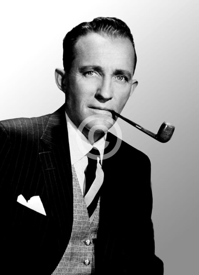 Bing Crosby Posed With Pipe