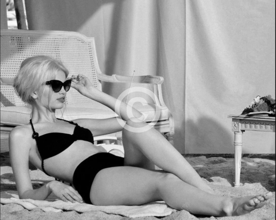 Brigitte Bardot c. 1950s - Lounging in Cannes