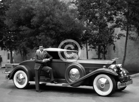 Clark Gable Standing By Car