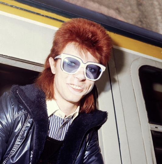 David Bowie Candid In Sunglasses