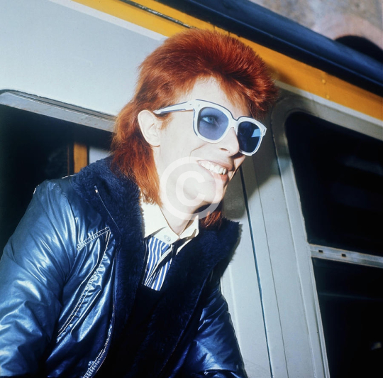 David Bowie Candid In Sunglasses