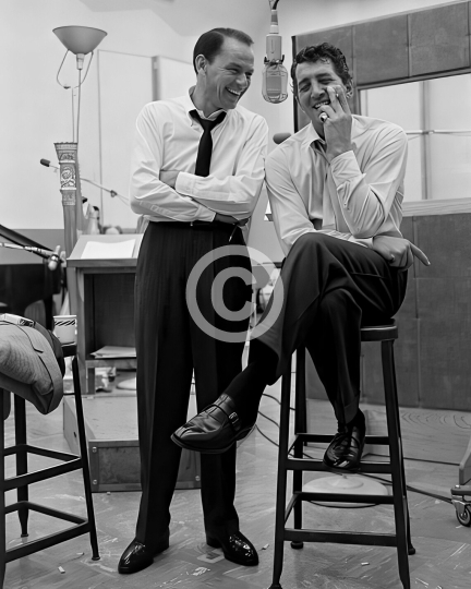 Frank Sinatra, Dean Martin studio photo c.1958