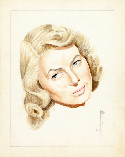 Ingrid Bergman Drawing