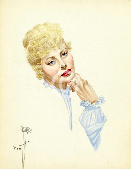 Ingrid Bergman Drawing