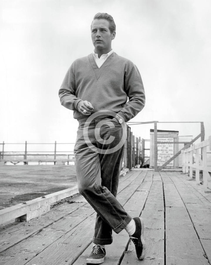 Paul Newman Standing On Dock