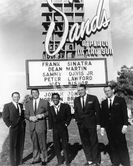 The Rat Pack Sands Hotel - Sinatra Martin Davis Lawford and Bishop c. 1961
